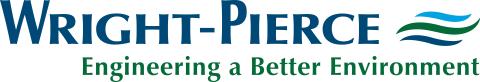 Logo with text that says Wright Pierce Engineering a Better Environment and a wave design
